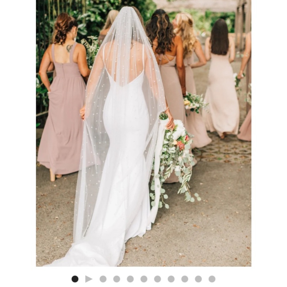 Pearl Veil with hair piece